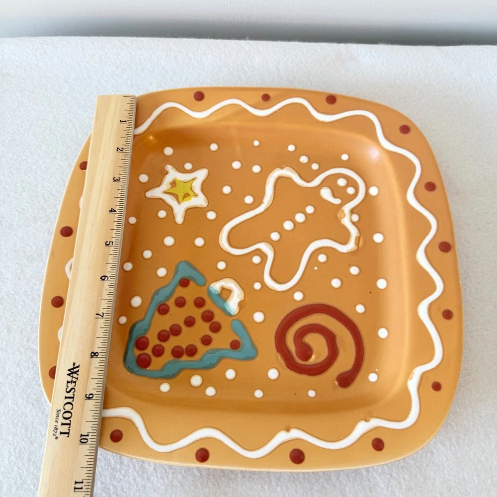 Ciao Italia Bellini Gingerbread Plate‎ Christmas Ceramic Italy Holiday Dish